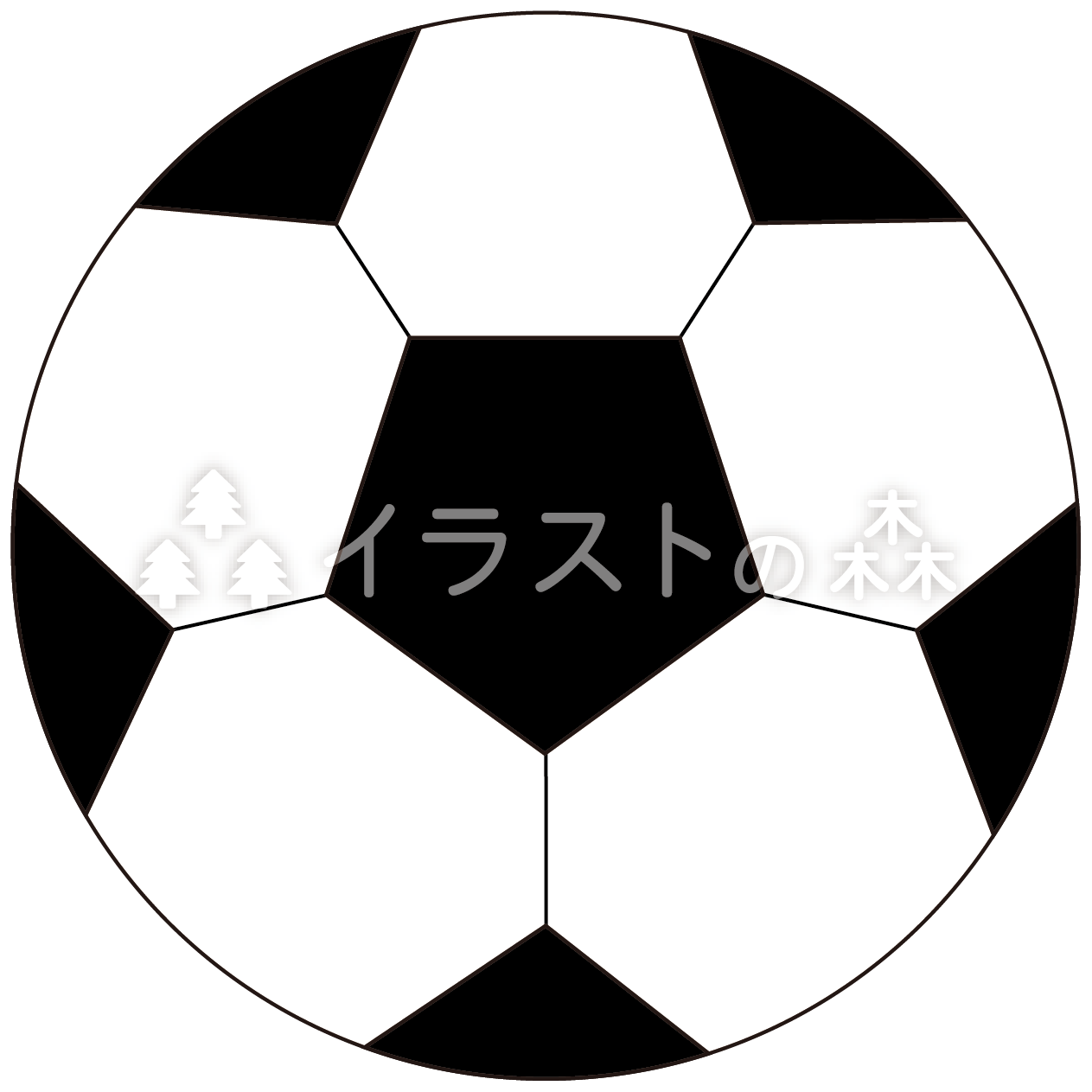 サッカーボールのイラスト