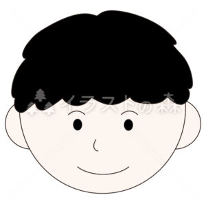 男の子の顔