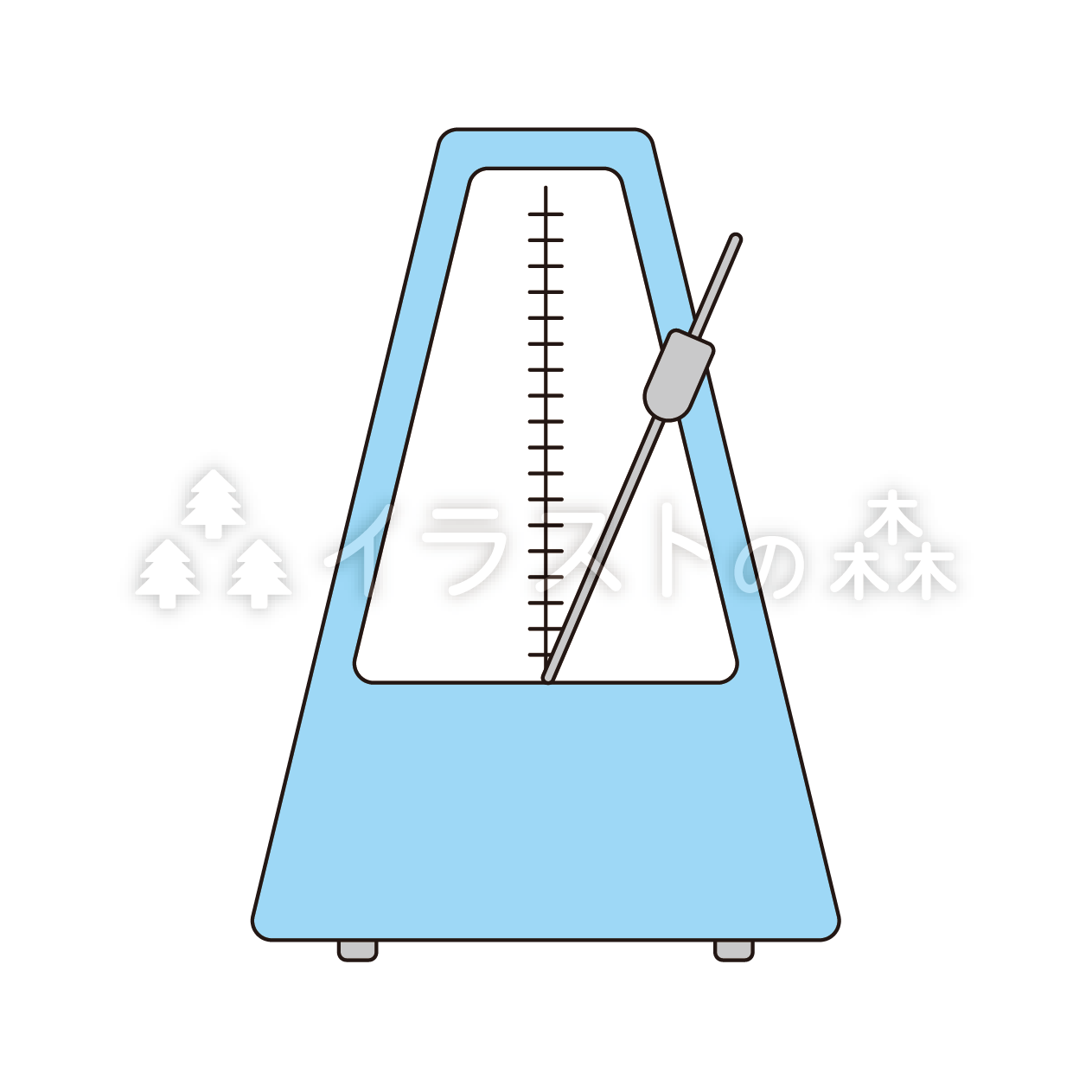 メトロノームのイラスト