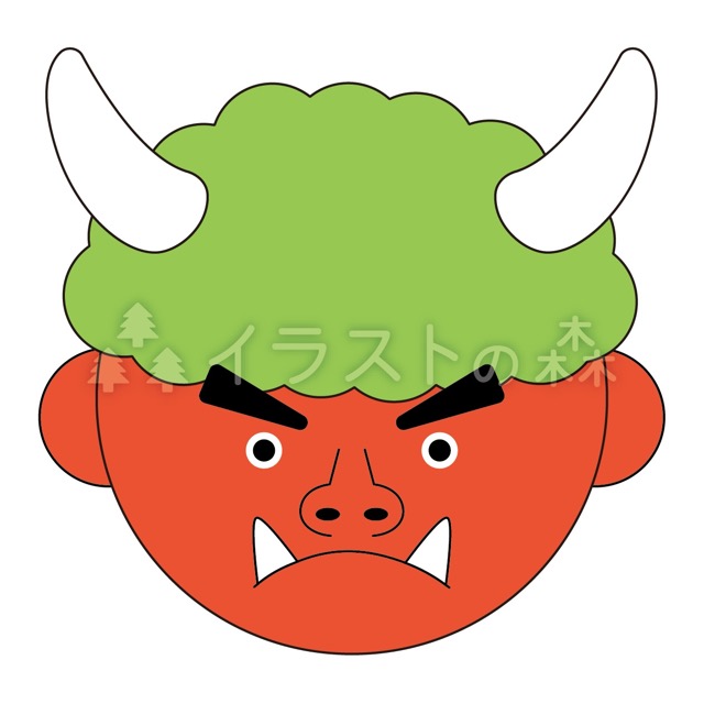 赤鬼の無料イラスト