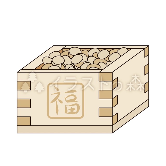節分豆の無料イラスト