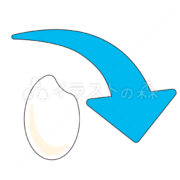 下がる米価格のイラスト カラー Falling rice price illustration Color