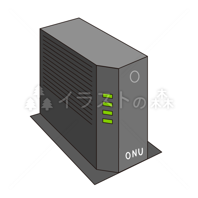 ネットワーク機器・ONUの無料カラーイラスト
