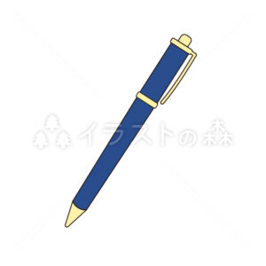 ノック式のペン–いらもりの無料カラーイラスト（ウォーターマークあり）