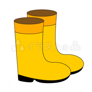 ゴム長靴–いらもりの無料カラーイラスト（ウォーターマークあり）