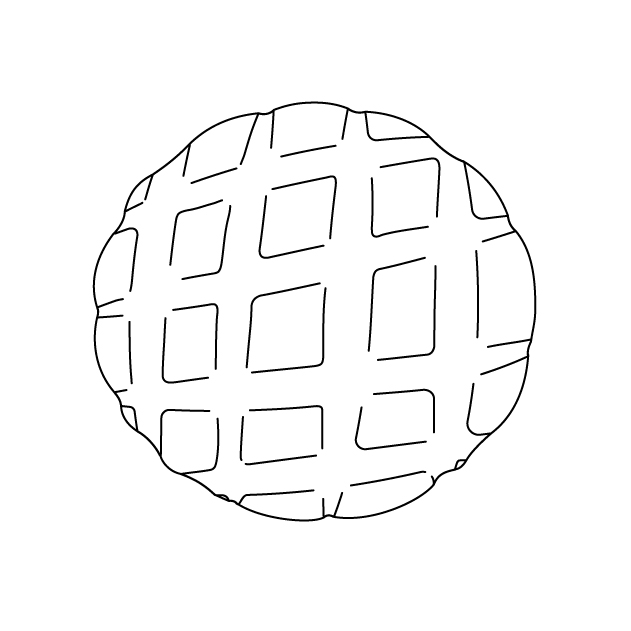 ブールの無料モノクロイラスト（ウォーターマークあり）