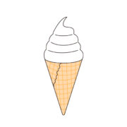 アイスクリームの無料カラーイラスト