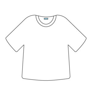 Tシャツの無料カラーイラスト