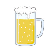 ビールの無料カラーイラスト