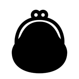 がま口の財布のアイコン