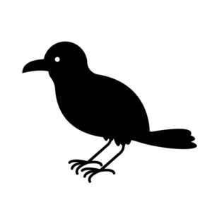 カラスのシルエット