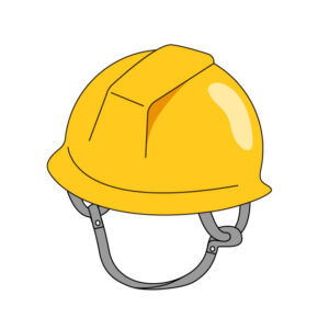 ヘルメットの無料カラーイラスト
