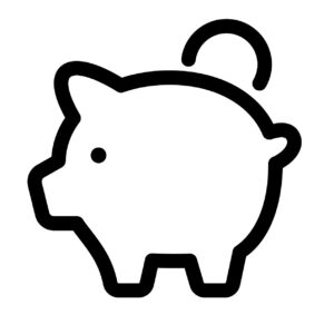 豚の貯金箱のアイコン