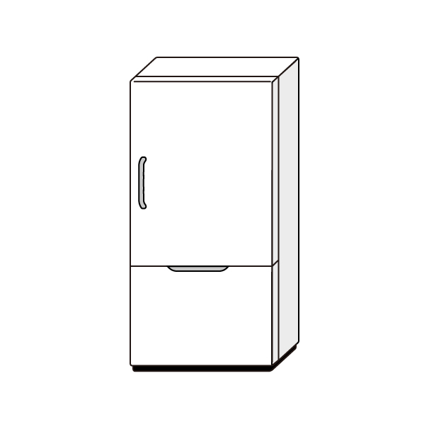 冷蔵庫の無料カラーイラスト