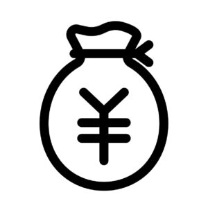 袋に入った円のアイコン