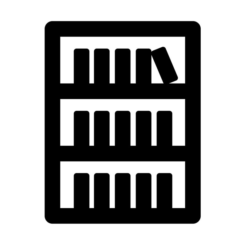 本棚のアイコン | 無料イラスト素材•商用可|いらもり