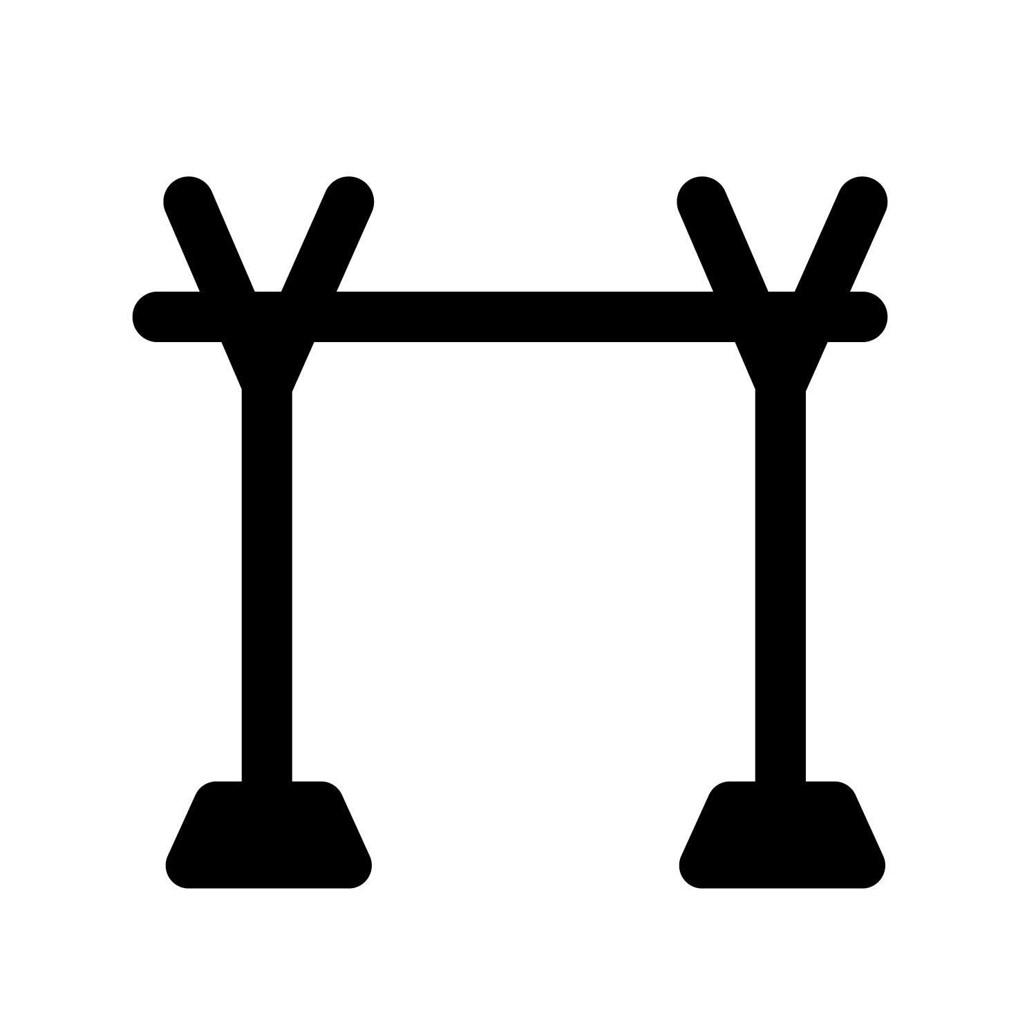 物干し竿のアイコン