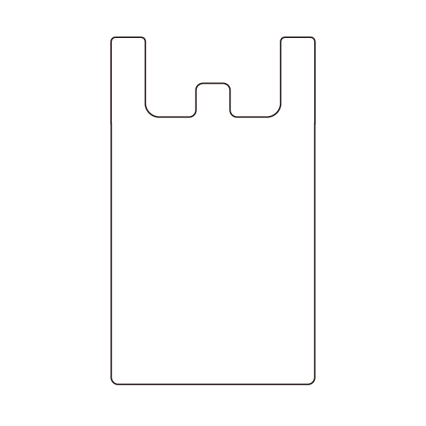 家庭用ゴミ袋の無料モノクロイラスト