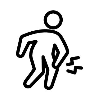 膝痛のイラスト