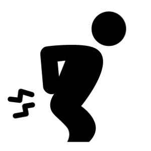 腰痛のシルエット