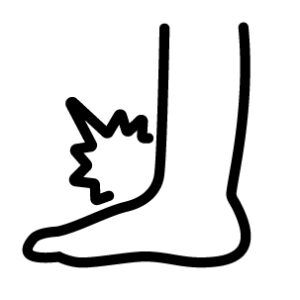 捻挫のアイコン
