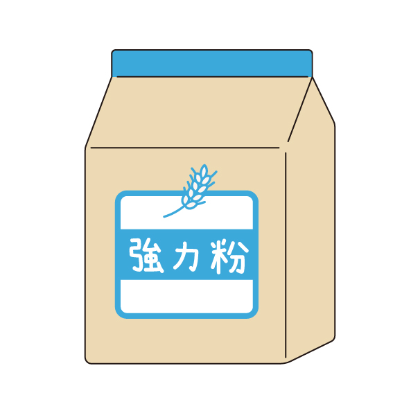強力粉の無料カラーイラスト