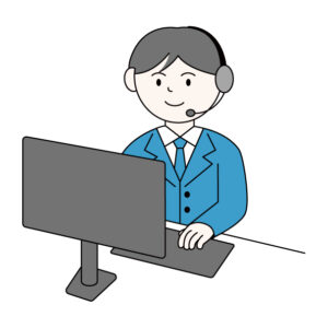 コールセンターの男性