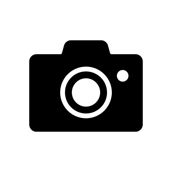 カメラのアイコンの無料線なしイラスト