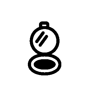 コンパクトミラーのアイコン