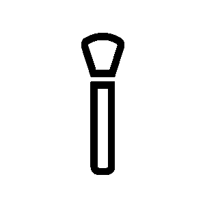 チークブラシのアイコン