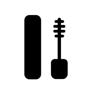 マスカラのシルエット