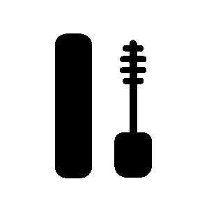 マスカラのシルエット