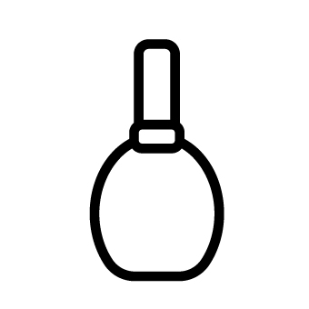 ネイルボトルのアイコン（線画）