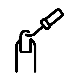 マニキュアを塗るアイコン