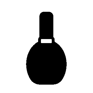 マニキュアボトルのシルエット