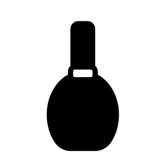 マニキュアボトルのシルエット