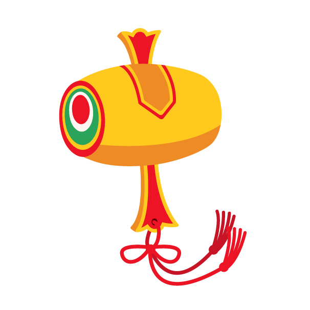 打出の小槌の無料線なしイラスト