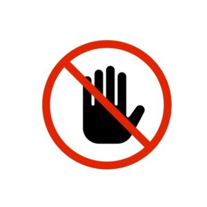 立入禁止（アイコンのみ）