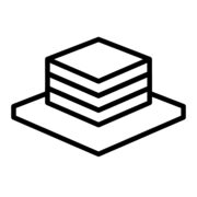 春のアイコンの無料モノクロイラスト