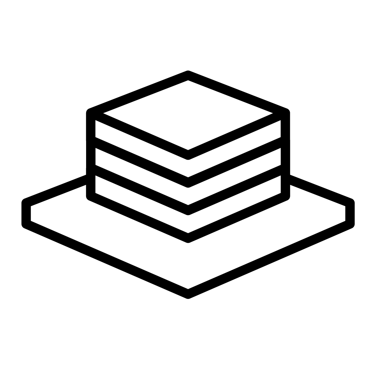 春のアイコンの無料モノクロイラスト