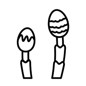 つくしのモノクロアイコン