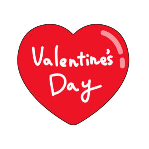 バレンタインデーのハート