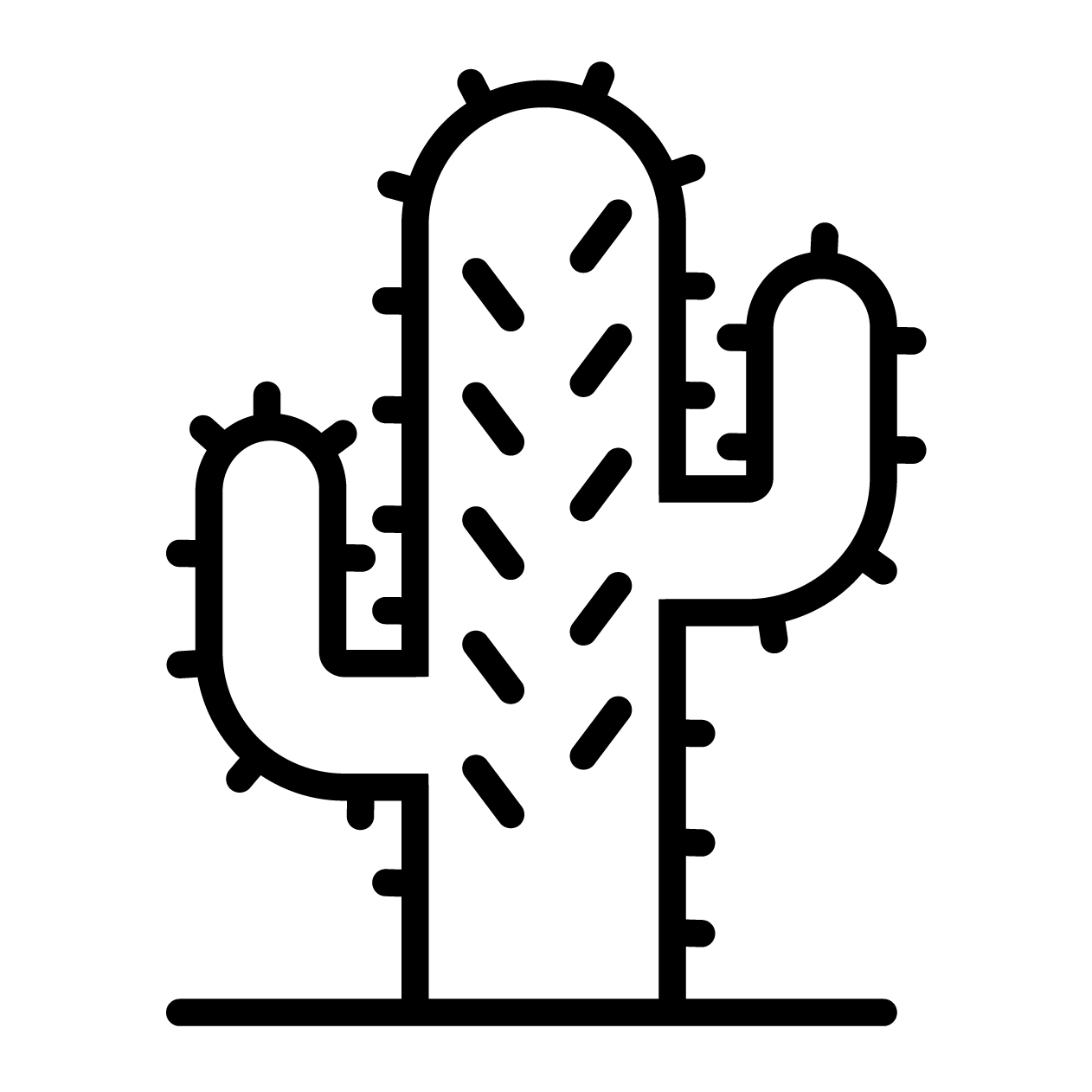 春のアイコンの無料モノクロイラスト