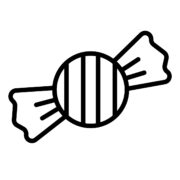 春のアイコンの無料モノクロイラスト