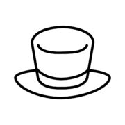 春のアイコンの無料モノクロイラスト