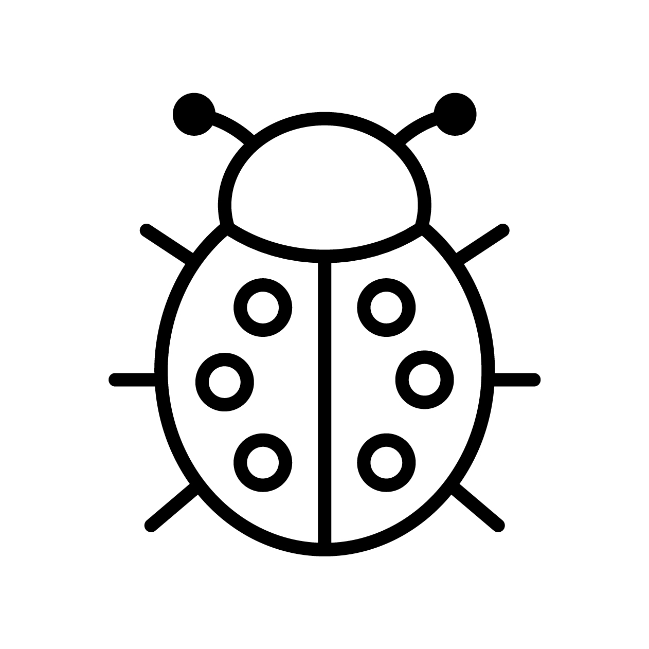 春のアイコンの無料モノクロイラスト