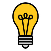 電球のカラーアイコン