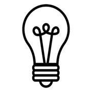 春のアイコンの無料モノクロイラスト