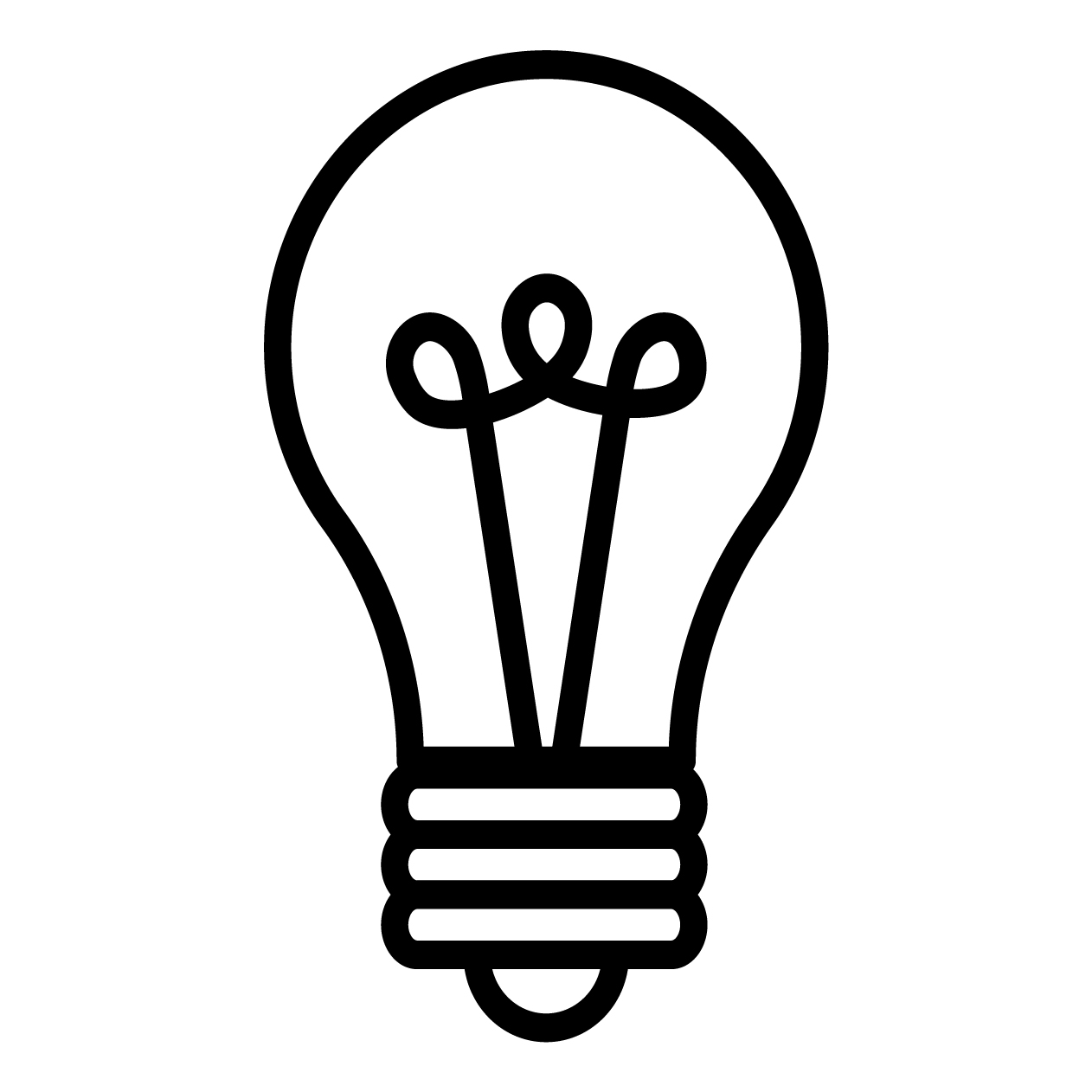 春のアイコンの無料モノクロイラスト