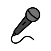 マイクのカラーアイコン